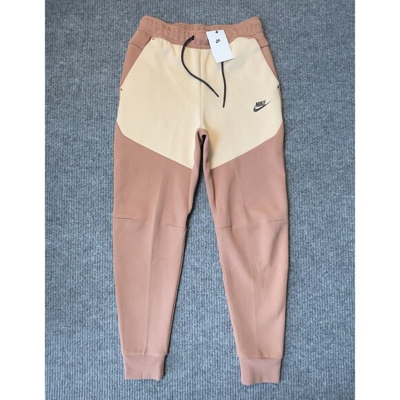 Nike TECH Fleece Pants Joggers Men Small Mineral Clay Brown Tan CU4495-215 NEW - Picture 3 of 8